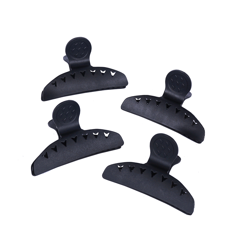 DEWAL PROFESSIONAL Зажим для волос Бабочка черный, пластик 10 см 4 шт/уп, фото 1