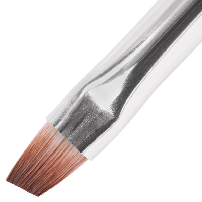 IRISK PROFESSIONAL Кисть скошенная для геля, искусственный ворс, в тубе № 3, фото 1