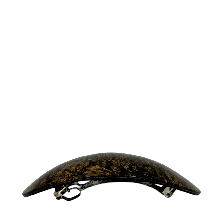 IWOU PROFESSIONAL Заколка - автомат Минерал овальная бронзовая 4*10см, фото 3