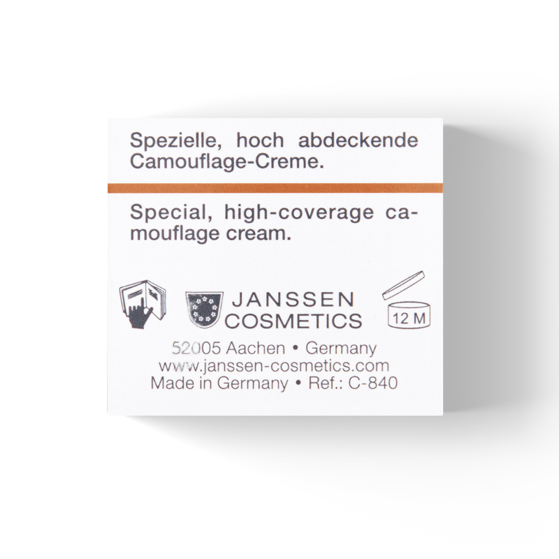 JANSSEN COSMETICS Крем-камуфляж тональный с высокой кроющей способностью, тон 04 / Perfect Cover Cream 5 мл, фото 6