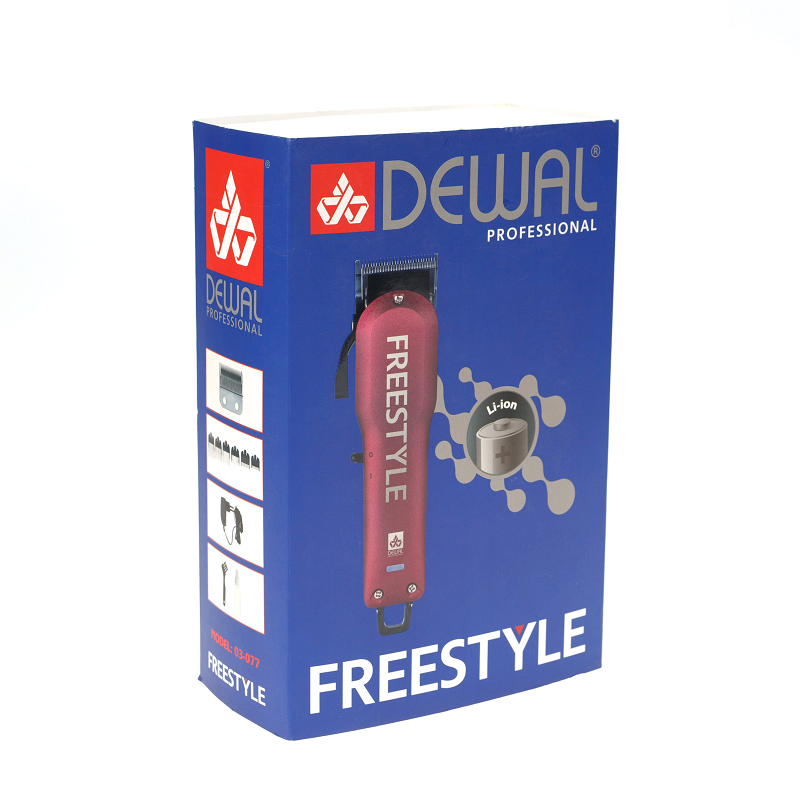 DEWAL PROFESSIONAL Машинка для стрижки Fгeestyle красная, 0.5-2мм, аккумуляторно-сетевая, 6 насадок, фото 11