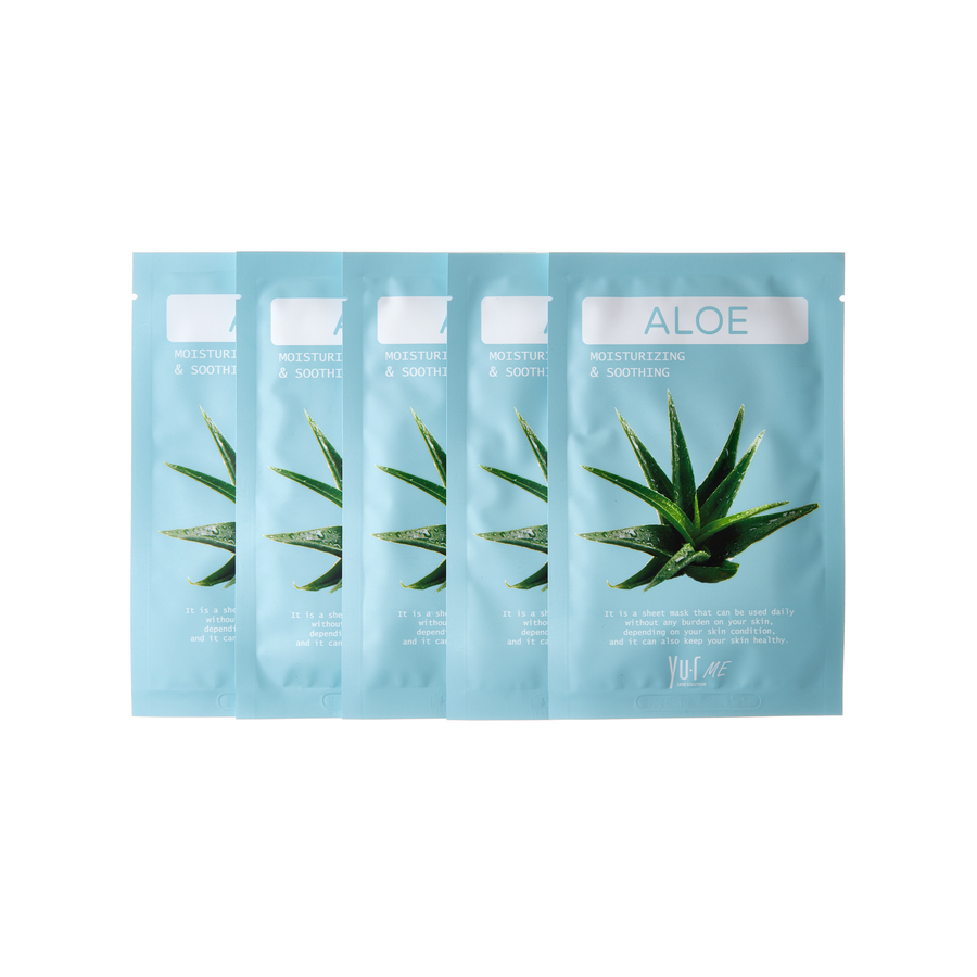 YU.R Маска для лица с экстрактом алоэ / YU.R ME Aloe Sheet Mask 25 гр, фото 2