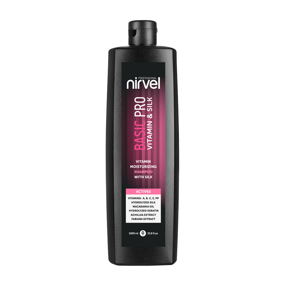 NIRVEL PROFESSIONAL Шампунь витаминный увлажняющий с шелком / Vitamin Moisturizing Shampoo 1000 мл, фото 1