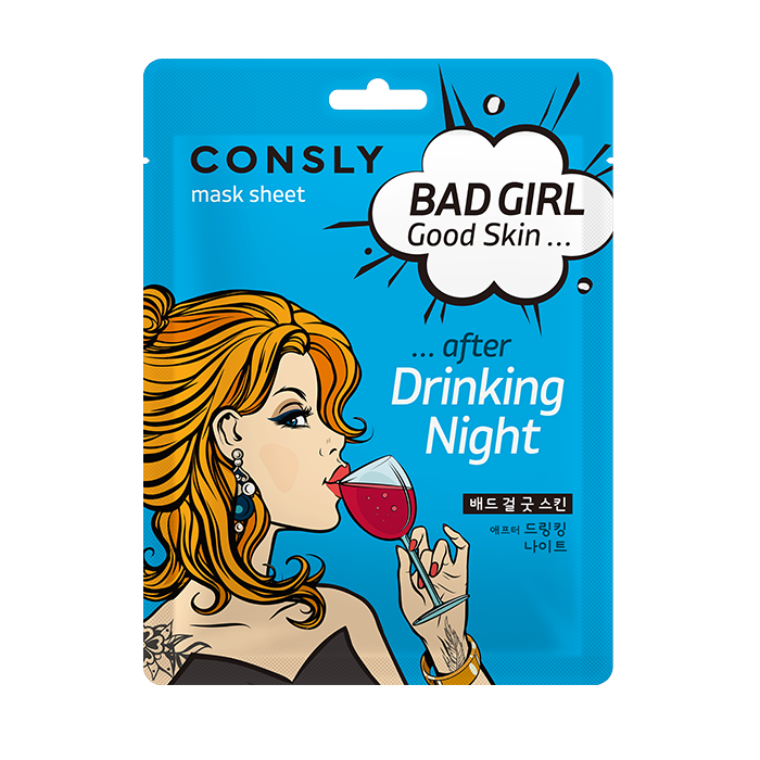 CONSLY Маска тканевая после вечеринки / BAD GIRL Good Skin Consly 23 мл, фото 1