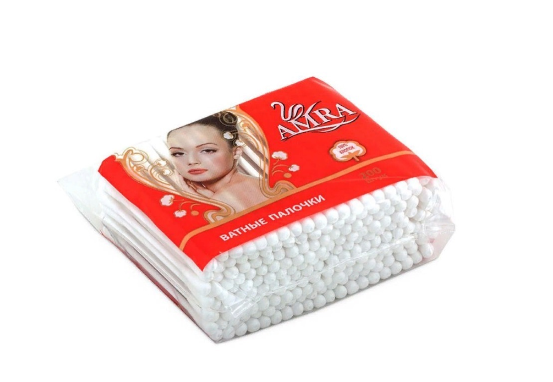 IGROBEAUTY Палочки ватные AMRA, 200 шт, фото 1