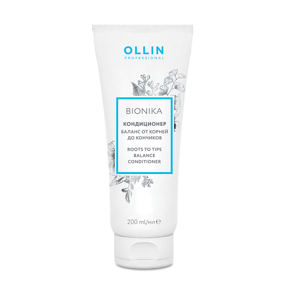 OLLIN PROFESSIONAL Кондиционер Баланс от корней до кончиков / Roots To Tips Balance Conditioner BioNika 200 мл, фото 1