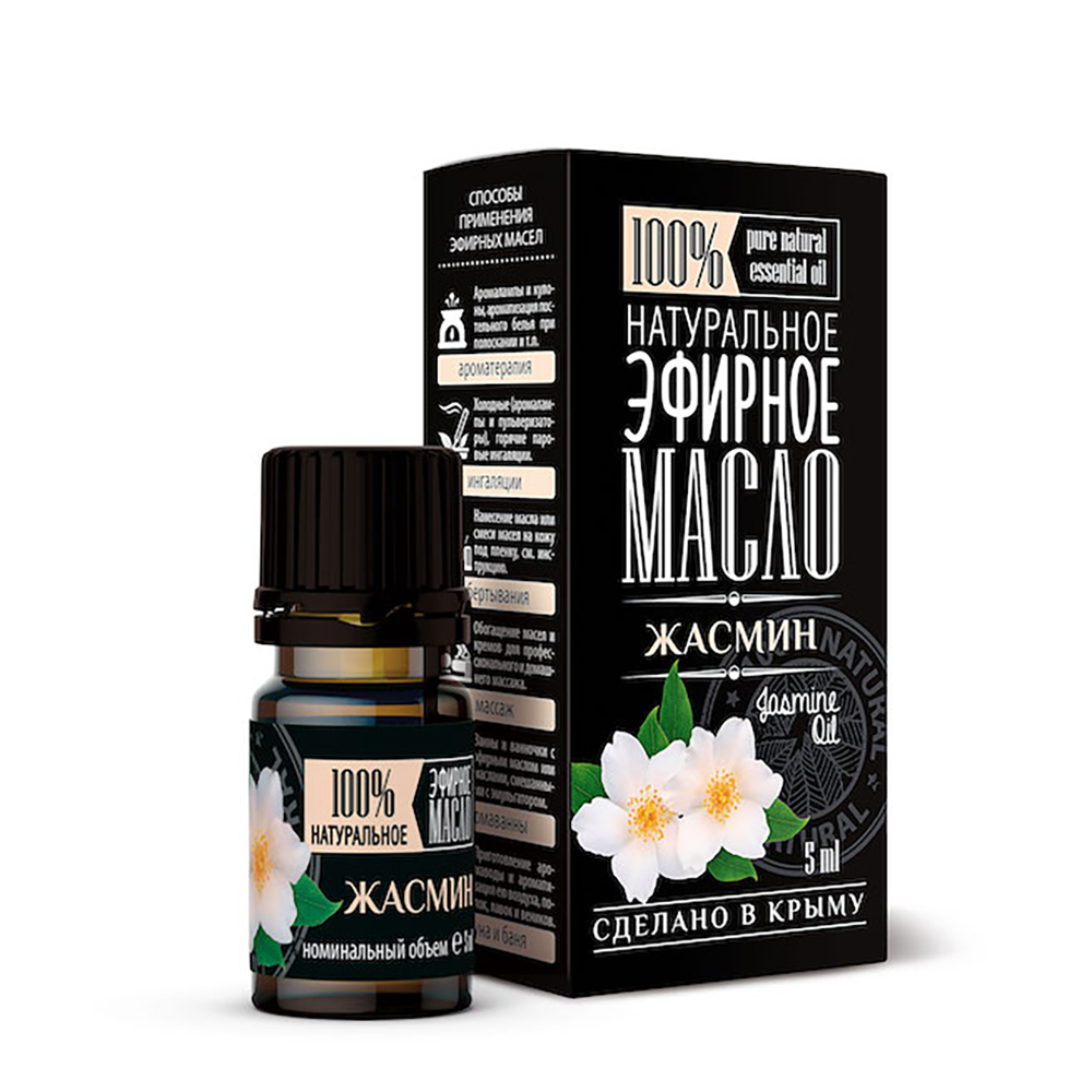КРЫМСКИЕ МАСЛА Масло эфирное жасмина, капельный дозатор / Крымские масла 5 мл, фото 2