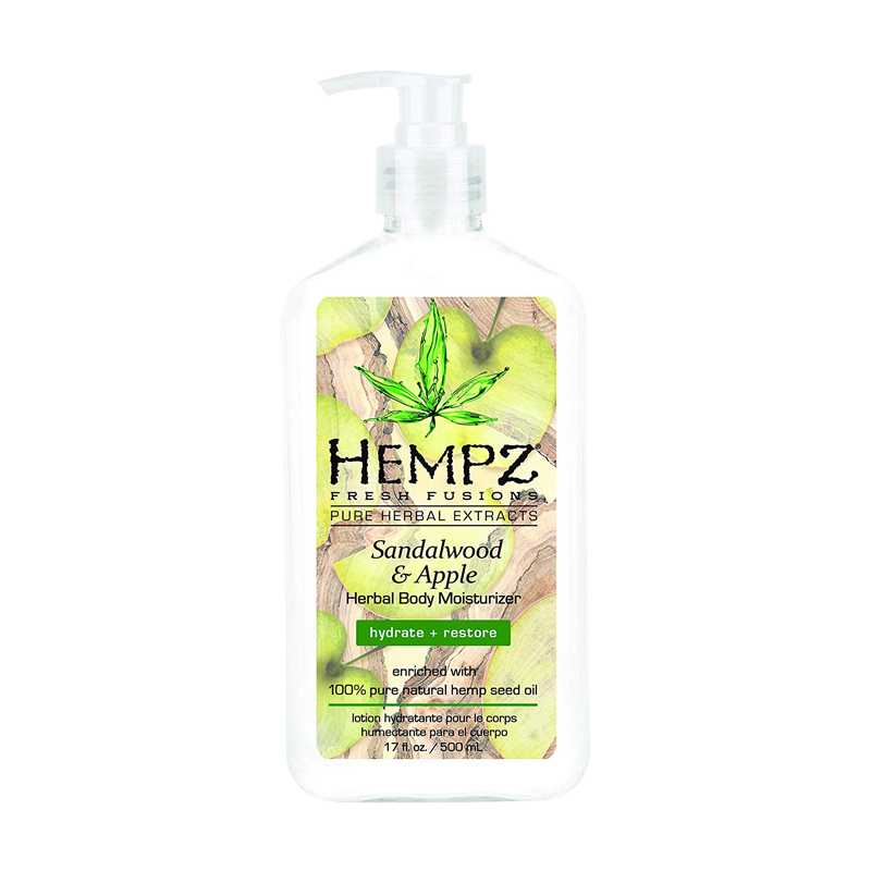 HEMPZ Молочко для тела, сандал и яблоко / Sandalwood & Apple Herbal Body Moisturizer 500 мл, фото 1