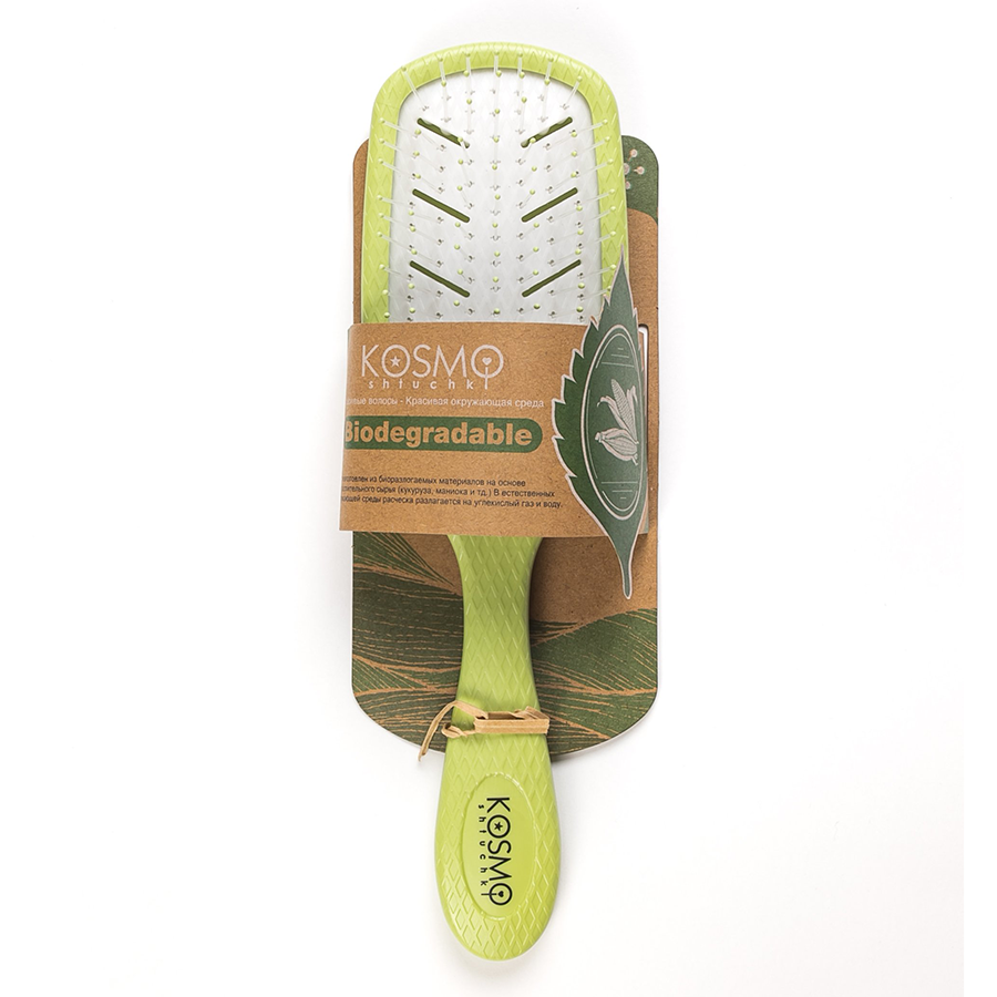 KOSMO SHTUCHKI Расчёска массажная 5339-B4, зеленая / KOSMO SHTUCHKI, фото 2