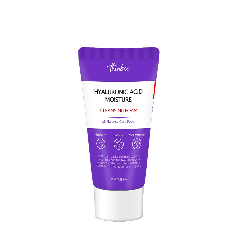 THINKCO Пенка увлажняющая для умывания с гиалуроновой кислотой / Thinkco 50 мл, фото 1