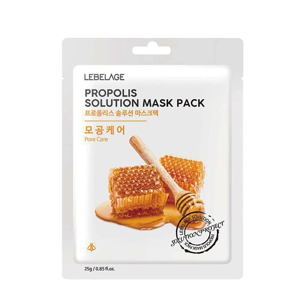LEBELAGE Маска тканевая для лица Прополис / Lebelage Propolis Solution Mask Pack 25 гр, фото 1