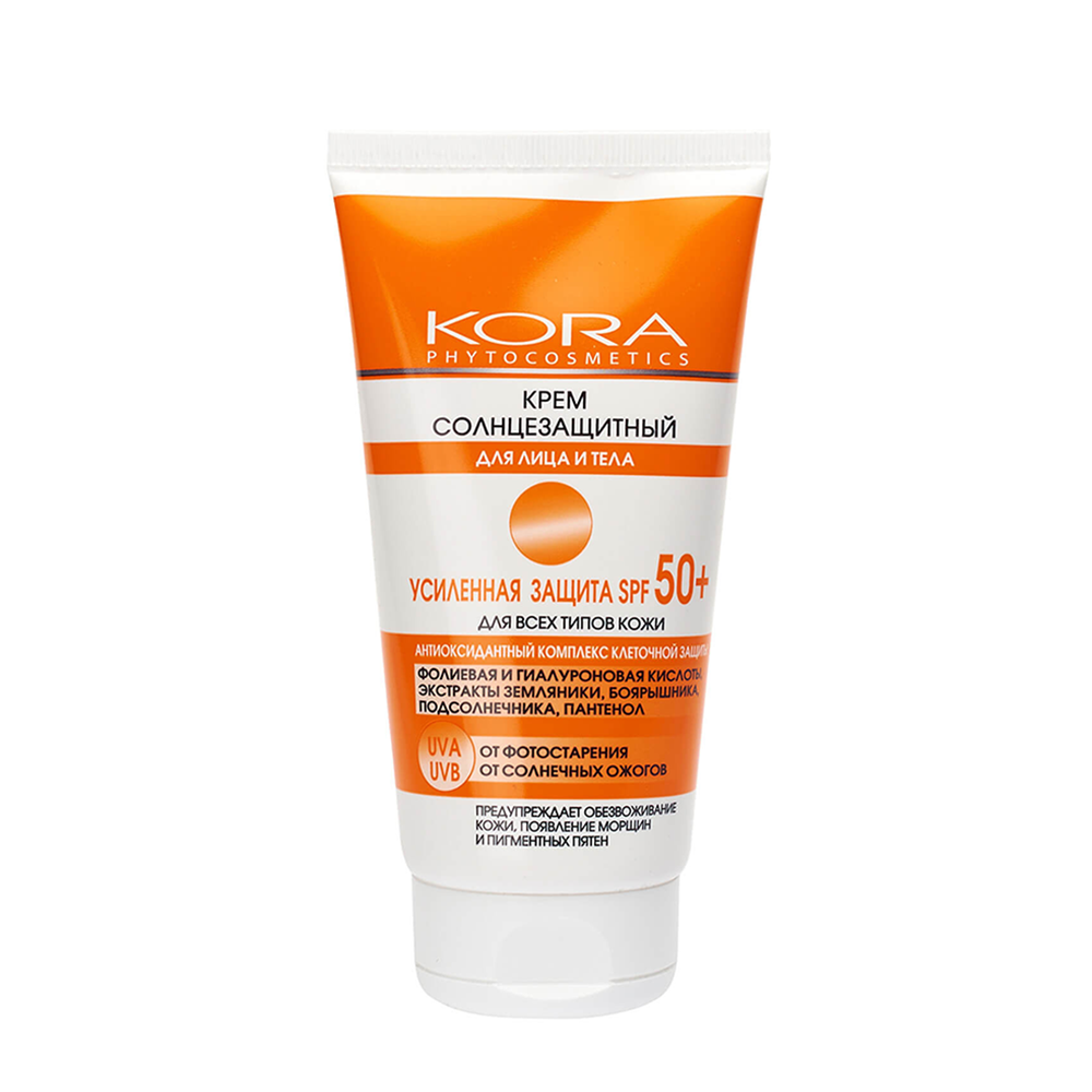 KORA Крем солнцезащитный для лица и тела SPF 50+ 150 мл, фото 1