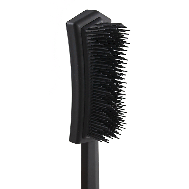 KAPOUS Расческа для волос широкая, трехуровневая щетина, черная, фото 3