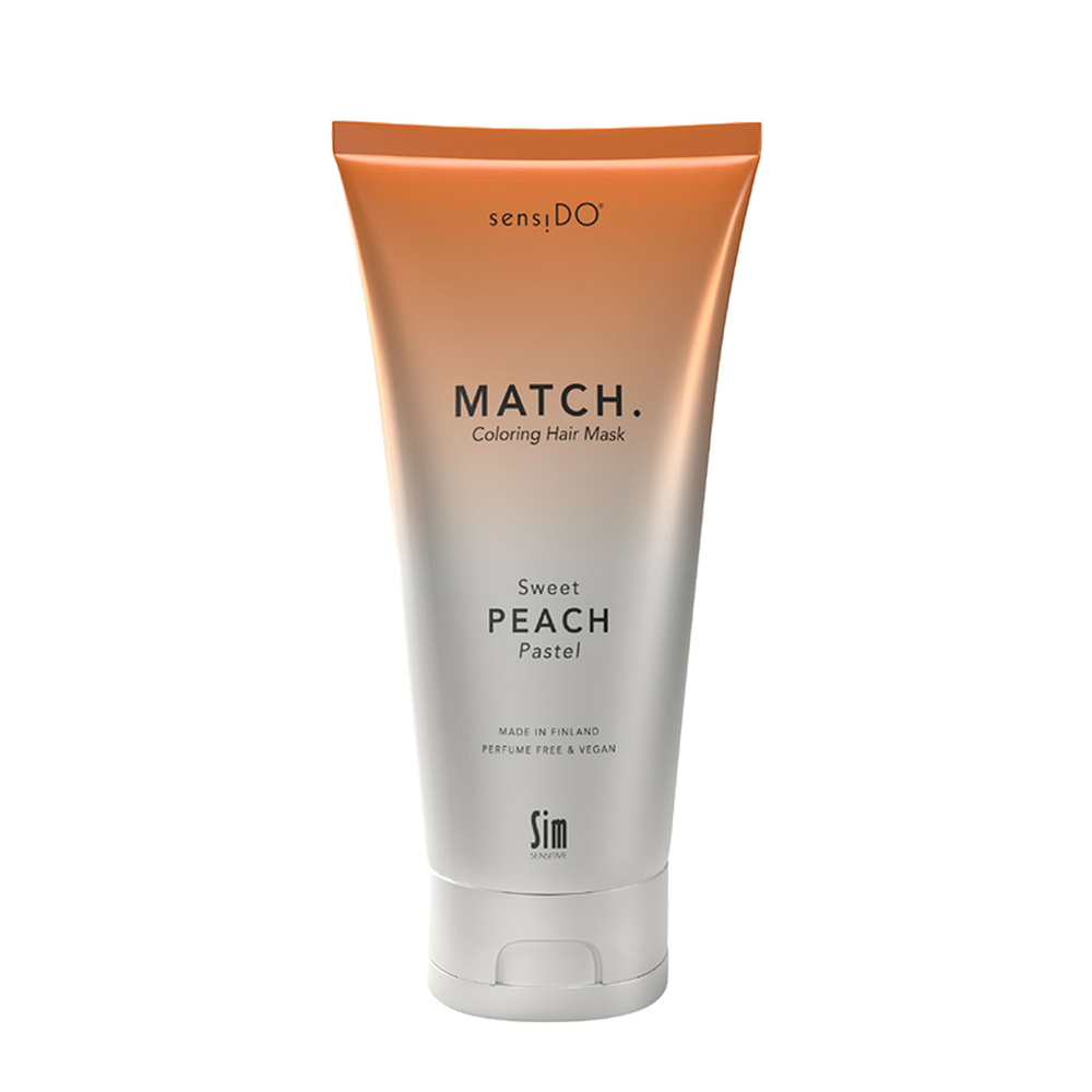 SIM SENSITIVE Маска оттеночная персиковая / SensiDo Match Sweet Peach 200 мл, фото 1