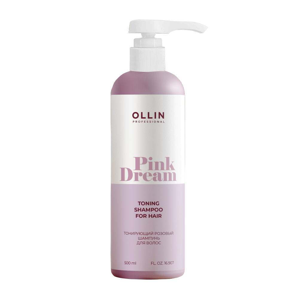OLLIN PROFESSIONAL Шампунь тонирующий розовый для волос / PINK DREAM 500 мл, фото 1