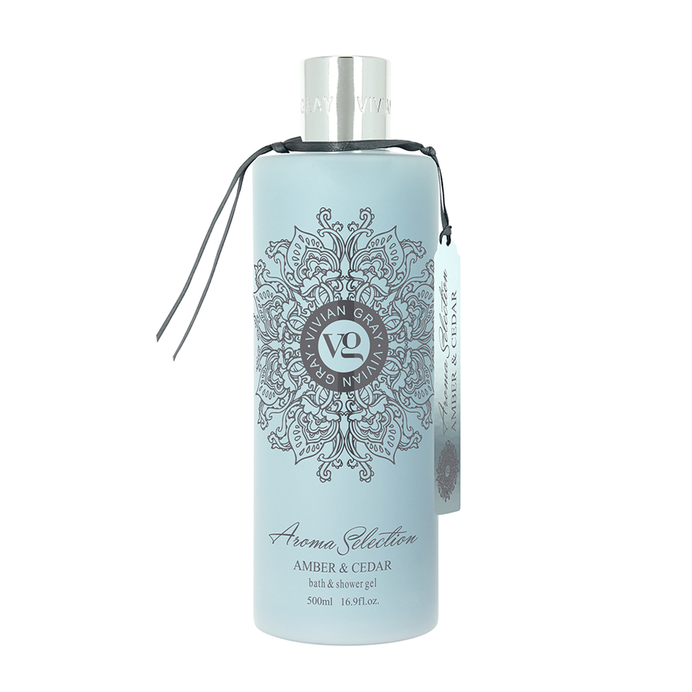 VIVIAN GRAY Гель для душа, янтарь и кедр / Shower Gel Amber & Cedar 500 мл, фото 1