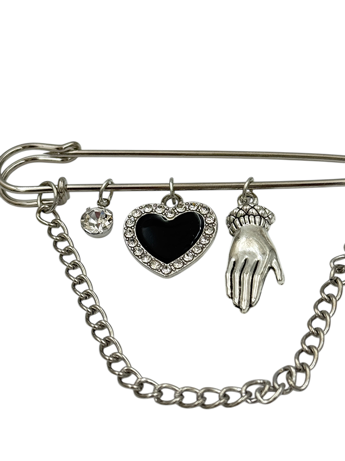 IWOU PROFESSIONAL Брошь-булавка Сердце и перчатка, фото 2