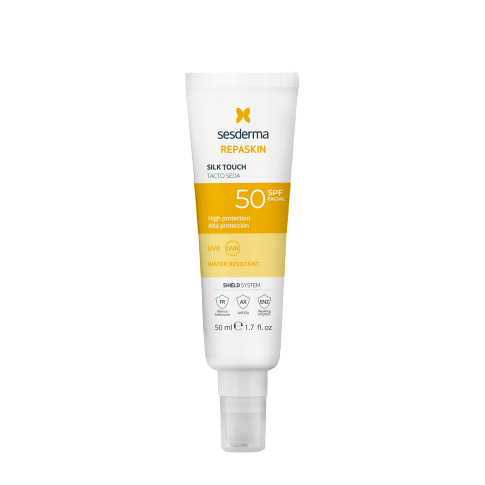 SESDERMA Средство солнцезащитное с нежностью шелка для лица SPF50 / REPASKIN SILK TOUCH Facial sunscreen 50 мл, фото 1