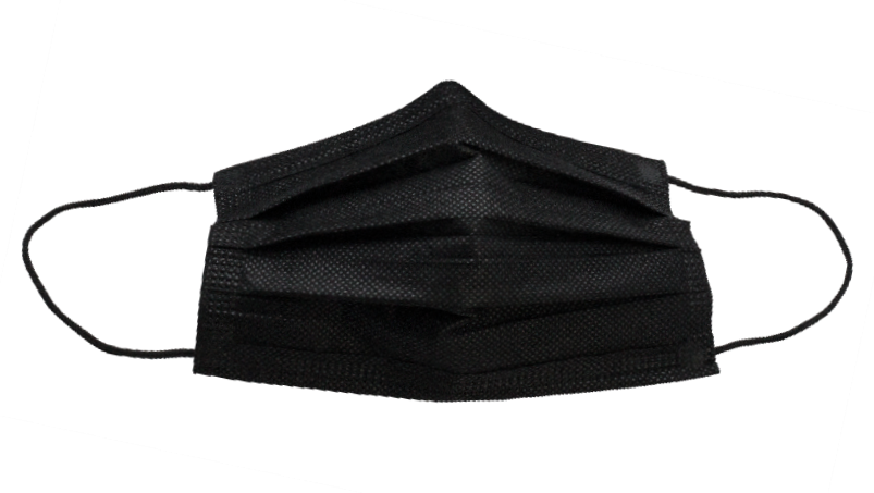 AVEMOD Маска медицинская одноразовая трехслойная, черная 200 шт., фото 2