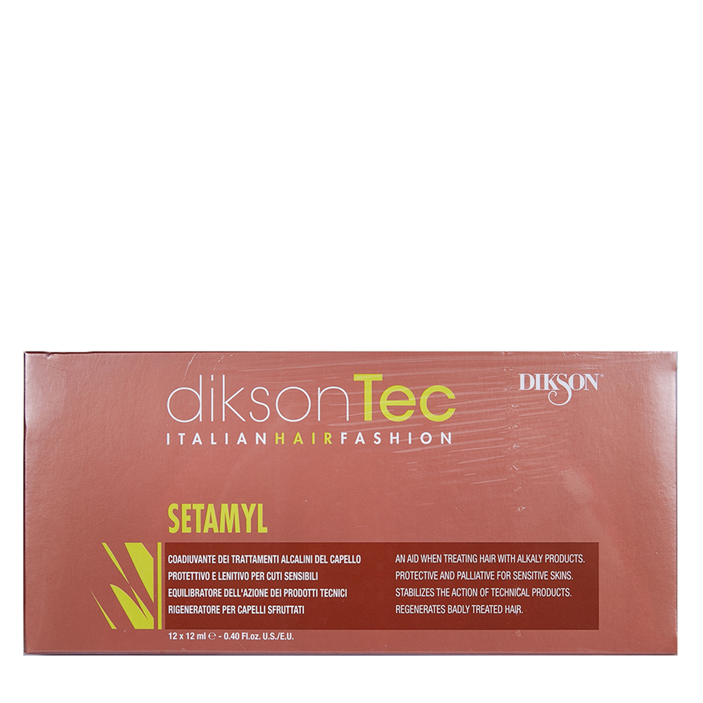 DIKSON Средство ампульное при любой щелочной обработке волос / SETAMYL 12*12 мл, фото 1
