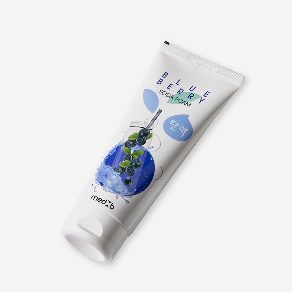 MED:B Пенка для умывания с пищевой содой и черникой / Med B Blueberry Soda Foam 100 мл, фото 2
