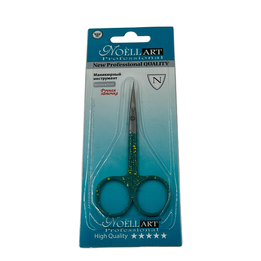 NOELL ART Professional Ножницы для кутикулы зелено-желтые/ Noell ART, фото 5
