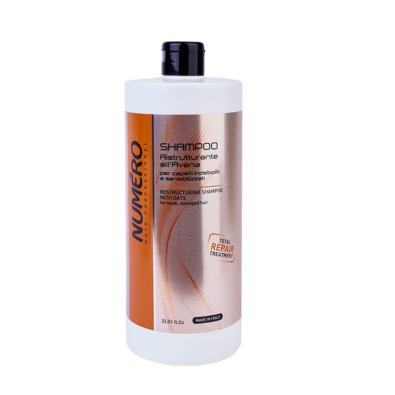 BRELIL PROFESSIONAL Шампунь с эктрактом овса для ослабленных и чувствительных волос / Numero 1000 мл, фото 1