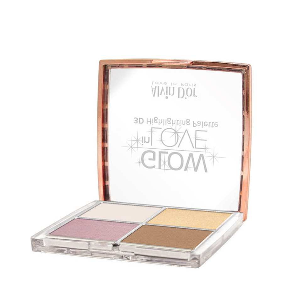 ALVIN D'OR Хайлайтер пудровый / GLOW in LOVE 3D Highlightting Palette 20 гр, фото 2
