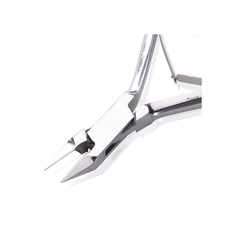 SILVER STAR Кусачки для ногтей блестящие (12 мм), плавный изгиб лезвий, тонкие кончики, сэндвич / COBALT, фото 2