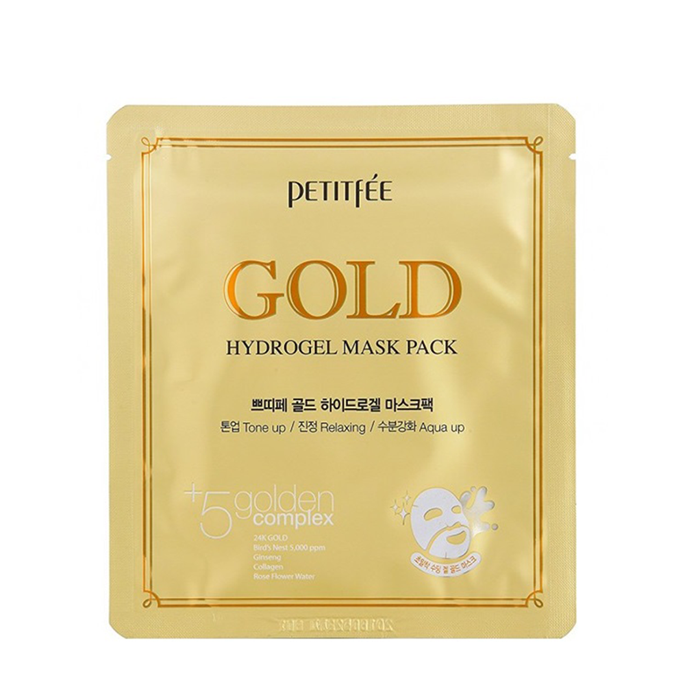 PETITFEE Маска гидрогелевая с коллоидным золотом для лица / Hydrogel Mask Pack 32 гр, фото 1