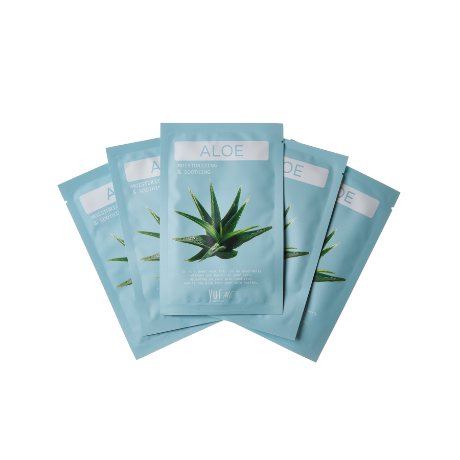 YU.R Маска для лица с экстрактом алоэ / YU.R ME Aloe Sheet Mask 25 гр, фото 3