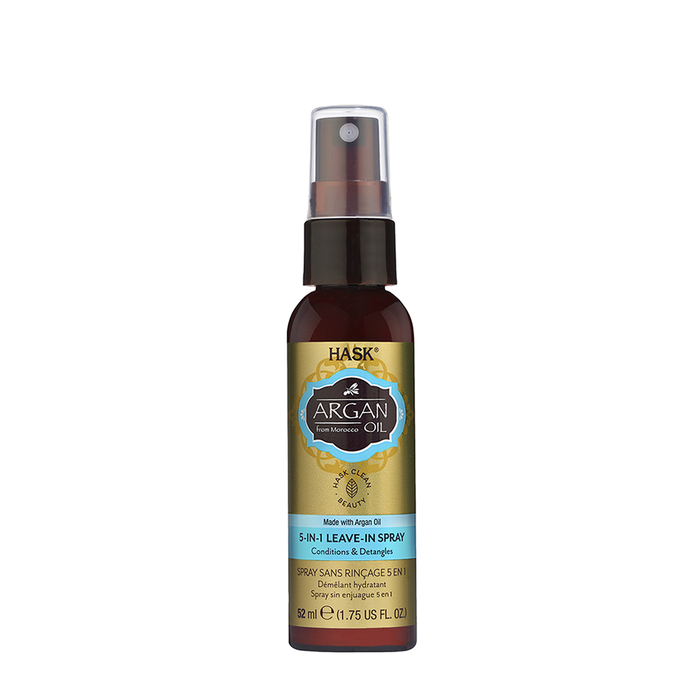HASK Спрей несмываемый 5-в-1 с аргановым маслом, мини-формат/ Argan Oil 5 In 1 Leave-In Conditioner Travelsize 52 мл, фото 1