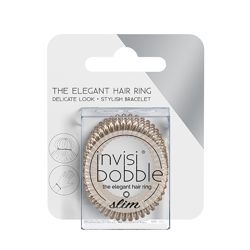 INVISIBOBBLE Резинка-браслет для волос с подвесом / invisibobble SLIM Bronze Me Pretty, фото 4