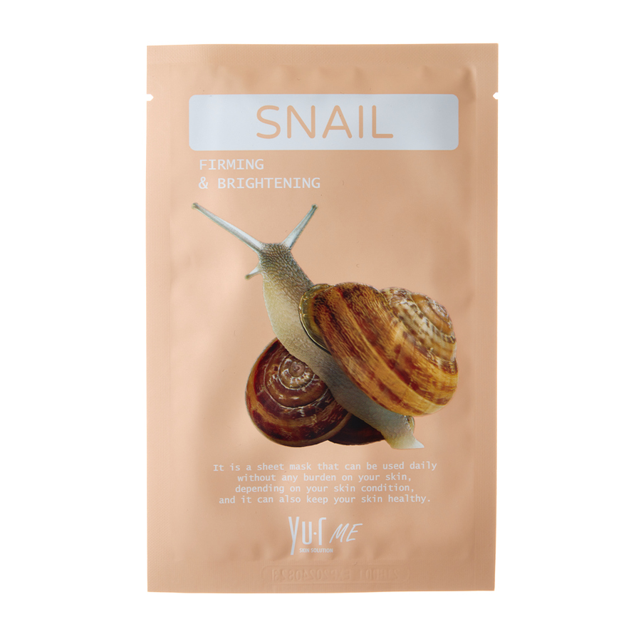 YU.R Маска для лица с фильтратом улиточного секрета / YU.R ME Snail Sheet Mask 25 гр, фото 1