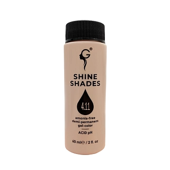 GERA Professional 4.11 гель-краситель для волос без аммиака / Shine Shades 60 мл, фото 2