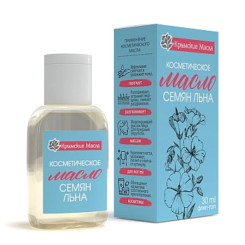 КРЫМСКИЕ МАСЛА Масло косметическое льна / Крымские масла 30 мл, фото 2