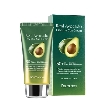 FARMSTAY Крем солнцезащитный для лица с авокадо / Real Avocado Essential Sun Cream 70 гр, фото 2
