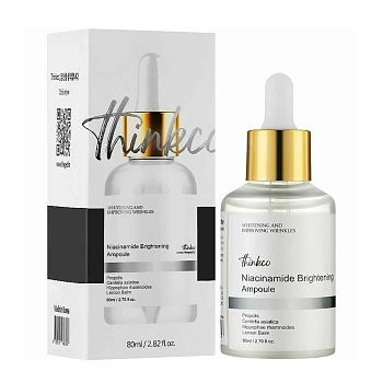 THINKCO Сыворотка освежающая с ниацинамидом / Thinkco Niacinamide Brightening Ampoule 80 мл, фото 2