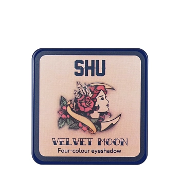 SHU Тени четырехцветные для век, №151 бежево-серый / Velvet Moon 4,8 гр, фото 2
