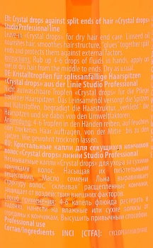 KAPOUS Капли кристальные для секущихся кончиков волос / Crystal drops Studio 80 мл, фото 2