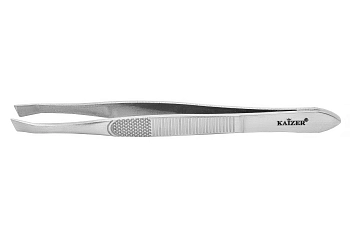 KAIZER Пинцет для бровей, скошенный, матовый, фото 3