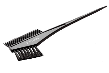 KAIZER Кисть для окрашивания волос, с расческой, искусственный ворс, фото 3