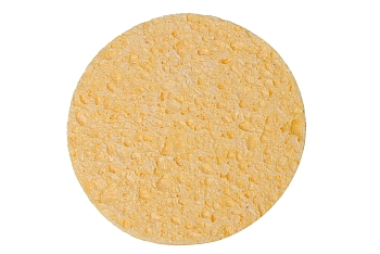 KAIZER Спонж натуральный, круглый, цвет желтый, 75 мм, фото 3