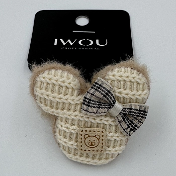 IWOU PROFESSIONAL Резинка для волос Мики белый 1шт, фото 2