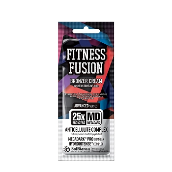 Крем-автозагар с кофеином, экстрактами арники и папайи / Fitness Fusion 25х bronzer 15 мл