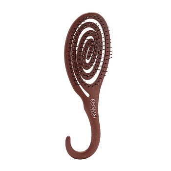 Расческа с крючком, коричневая / KOSMO SHTUCHKI