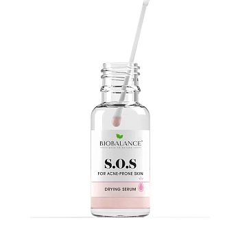 BIOBALANCE Сыворотка SOS подсушивающая для лица для борьбы с акне / SOS DRYING SERUM FOR ACNE PRONE SKIN 20 мл, фото 3