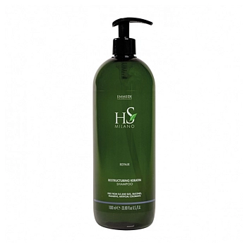 Шампунь восстанавливающий для ослабленных волос / HS MILANO SHAMPOO REPAIR RESTRUCTURING KERATIN 1000 мл