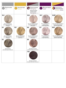 TEFIA 8.1 Гель-краска для волос тон в тон, светлый блондин пепельный / TONE ON TONE HAIR COLORING GEL 60 мл, фото 4