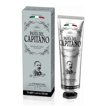 PASTA DEL CAPITANO Паста зубная с древесным углем / 1905 Charcoal 75 мл, фото 3